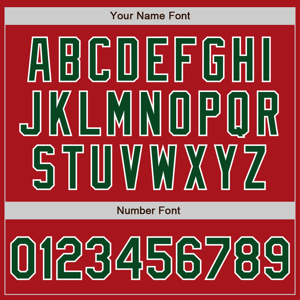Custom Stitched Red Green-White Baseball Pullover Sweatshirt Hoodie