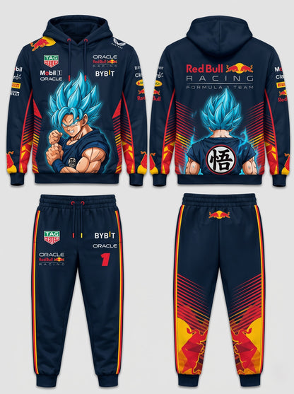Sport Racing F1 x Son Goku Set — Hoodie & Sweatpants | 11 Formula Team Inspired Dragon Style