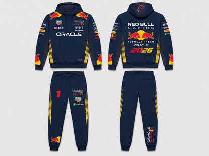 Formula Racing F1 Hoodie & Sweatpants Set — Motorsport Team Inspired Tracksuit — Racing Fan Outfit 2 - Custom Fan Apparel Image 11