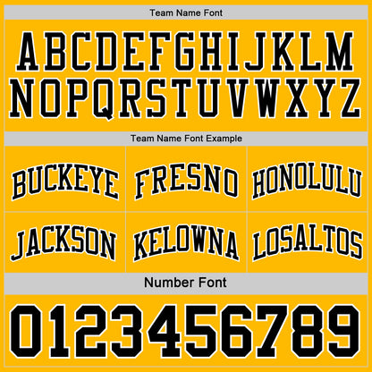 Custom Reversible Black Gold-White Double Side Sublimation Basketball Set Jersey