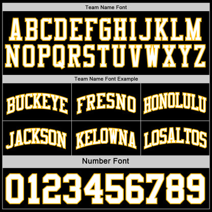 Custom Reversible Black White-Gold Double Side Sublimation Basketball Set Jersey