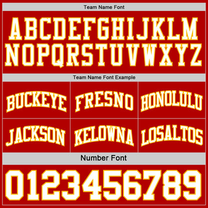 Custom Reversible Black Gold-Red Double Side Sublimation Basketball Set Jersey