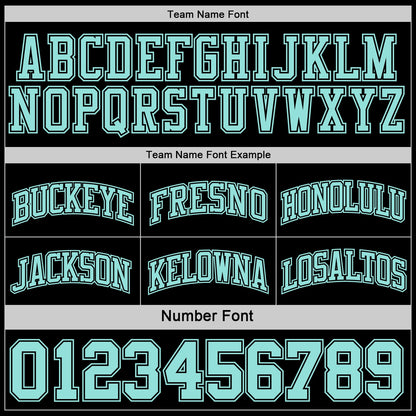 Custom Reversible Black Ice Blue Double Side Sublimation Basketball Set Jersey