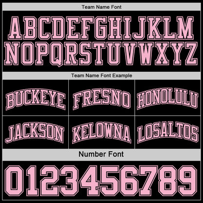 Custom Reversible Black Light Pink Double Side Sublimation Basketball Set Jersey