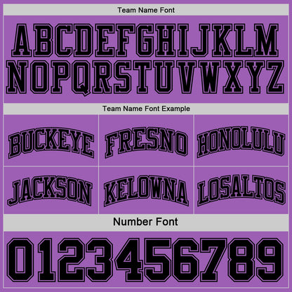 Custom Reversible Black Medium Purple Double Side Sublimation Basketball Set Jersey