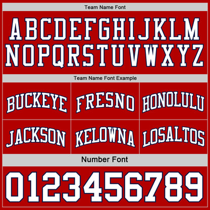 Custom Navy White-Red Reversible Double Side Sublimation Basketball Set Jersey