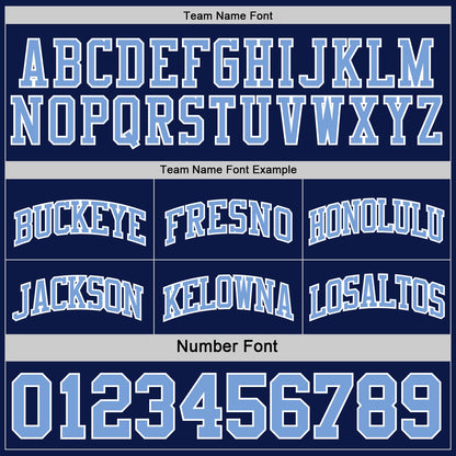 Custom Navy Light Blue-White Reversible Double Side Sublimation Basketball Set Jersey