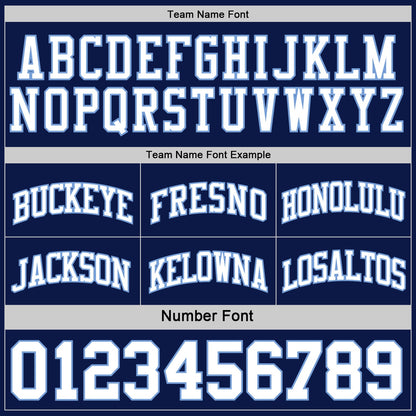 Custom Navy White-Light Blue Reversible Double Side Sublimation Basketball Set Jersey