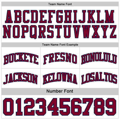 Custom Navy Maroon-White Reversible Double Side Sublimation Basketball Set Jersey