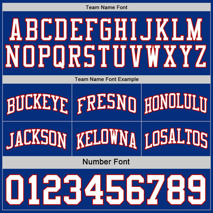 Custom Royal White-Red Reversible Double Side Sublimation Basketball Set Jersey