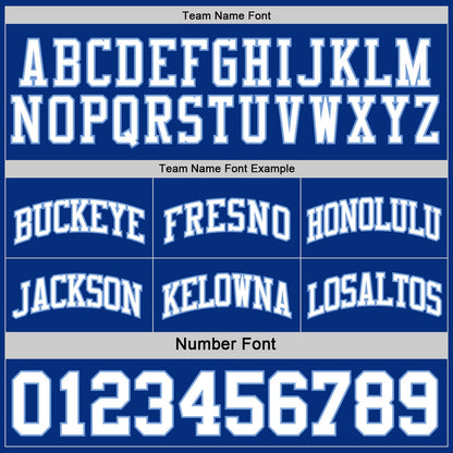 Custom Royal White-Light Blue Reversible Double Side Sublimation Basketball Set Jersey