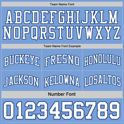 Custom Royal White-Light Blue Reversible Double Side Sublimation Basketball Set Jersey