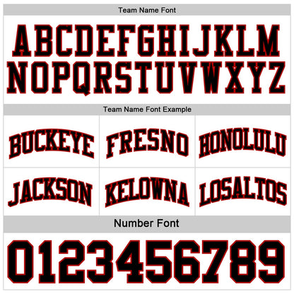 Custom Red Black-White Reversible Double Side Sublimation Basketball Set Jersey