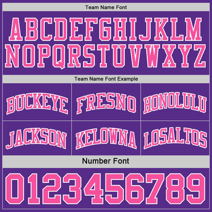 Custom Purple Pink-White Reversible Double Side Sublimation Basketball Set Jersey