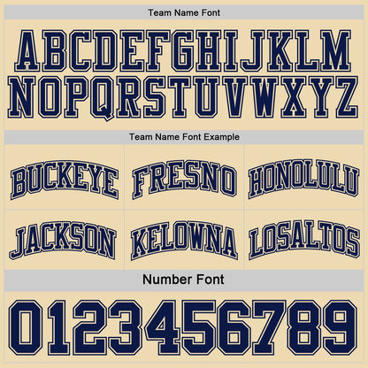 Custom Reversible Navy Cream Double Side Sublimation Basketball Set Jersey