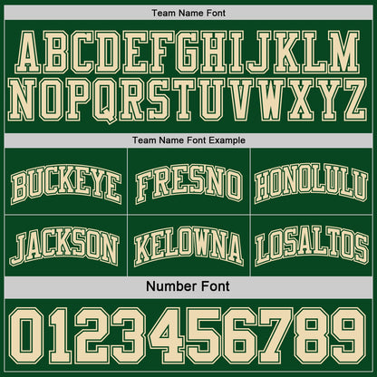 Custom Reversible Green Cream Double Side Sublimation Basketball Set Jersey