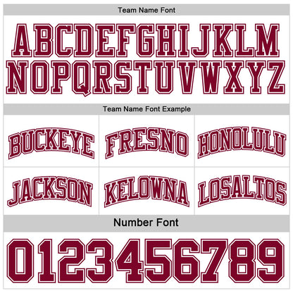 Custom Reversible Maroon White Double Side Sublimation Basketball Set Jersey