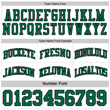 Custom Reversible Kelly Green Black-White Double Side Sublimation Basketball Set Jersey