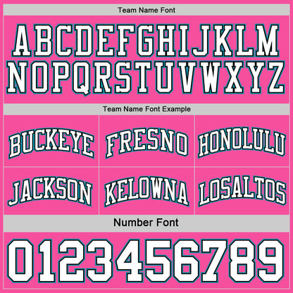 Custom Reversible Pink Black-Teal Double Side Sublimation Basketball Set Jersey