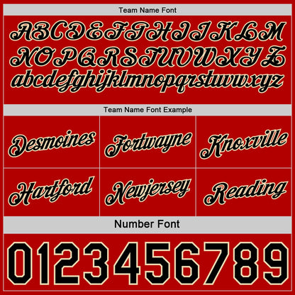 Custom Reversible Black Red-Cream Double Side Star Sublimation Basketball Set Jersey