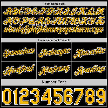 Custom Reversible Black Gold-White Double Side Star Sublimation Basketball Set Jersey