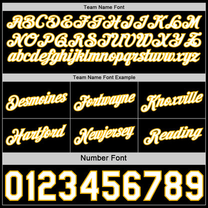 Custom Reversible Black White-Gold Double Side Star Sublimation Basketball Set Jersey