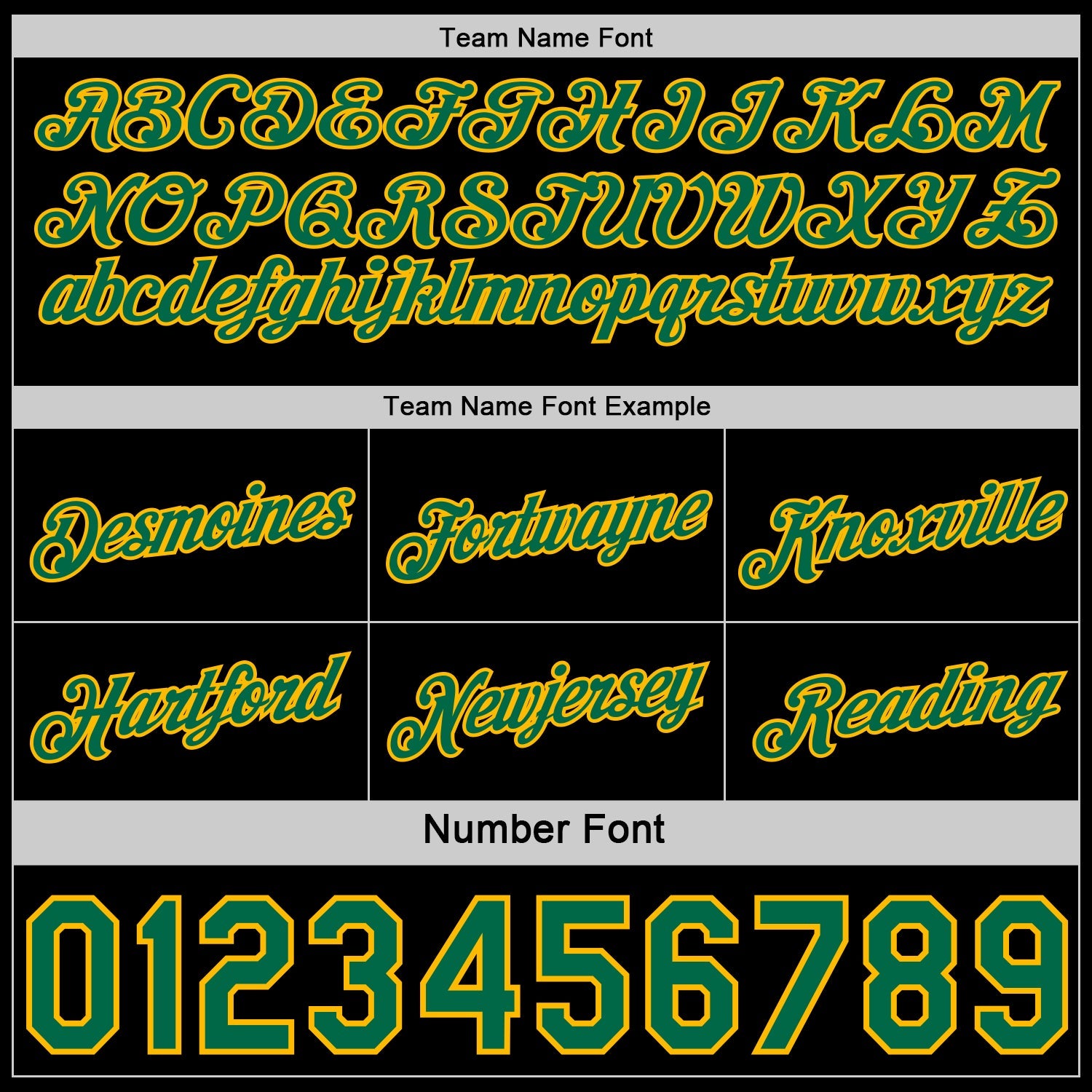 Custom Reversible Black Kelly Green-Gold Double Side Star Sublimation Basketball Set Jersey