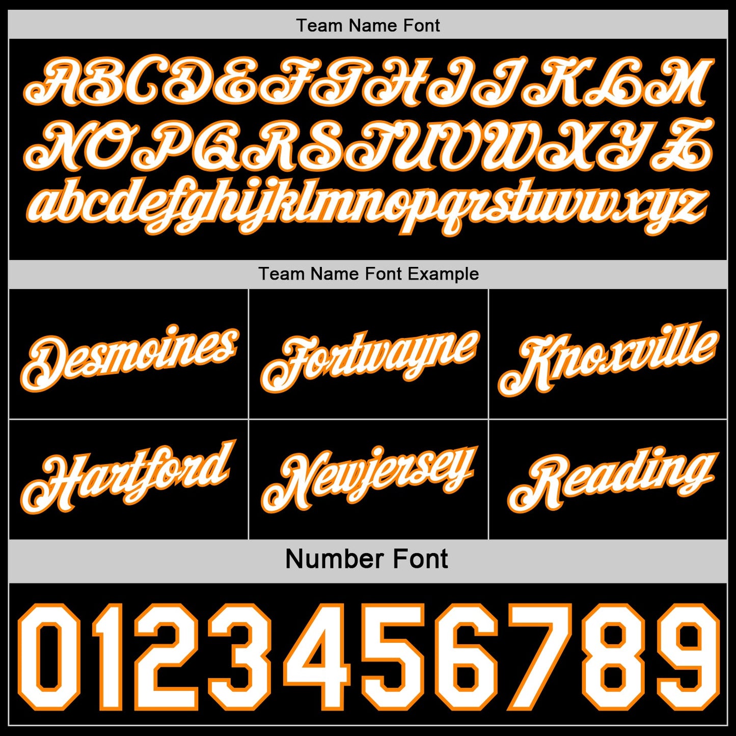 Custom Reversible Black White-Bay Orange Double Side Star Sublimation Basketball Set Jersey