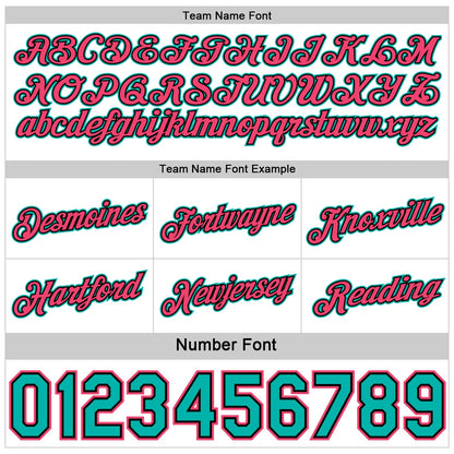 Custom Reversible Black Neon Pink-Aqua Double Side Star Sublimation Basketball Set Jersey