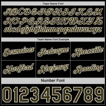 Custom Reversible Black Olive-Cream Double Side Star Sublimation Basketball Set Jersey