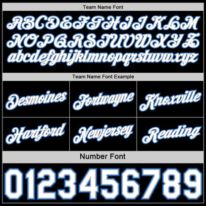 Custom Reversible Black White-Blue Double Side Star Sublimation Basketball Set Jersey