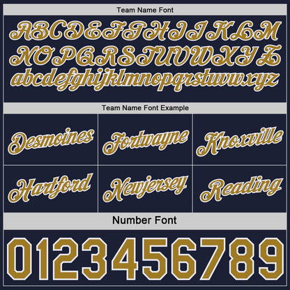 Custom Reversible Navy Old Gold-White Double Side Star Sublimation Basketball Set Jersey