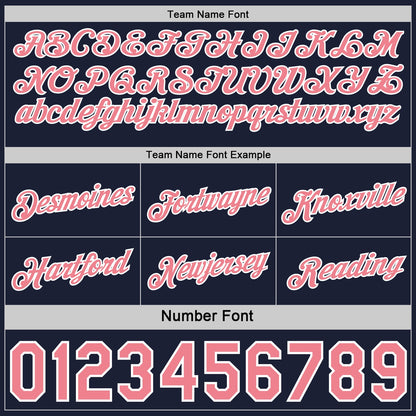 Custom Reversible Navy Medium Pink-White Double Side Star Sublimation Basketball Set Jersey