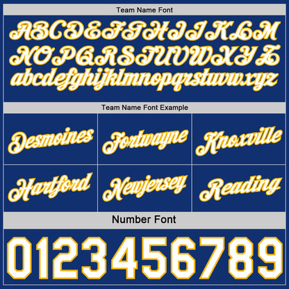 Custom Reversible Royal White-Gold Double Side Star Sublimation Basketball Set Jersey