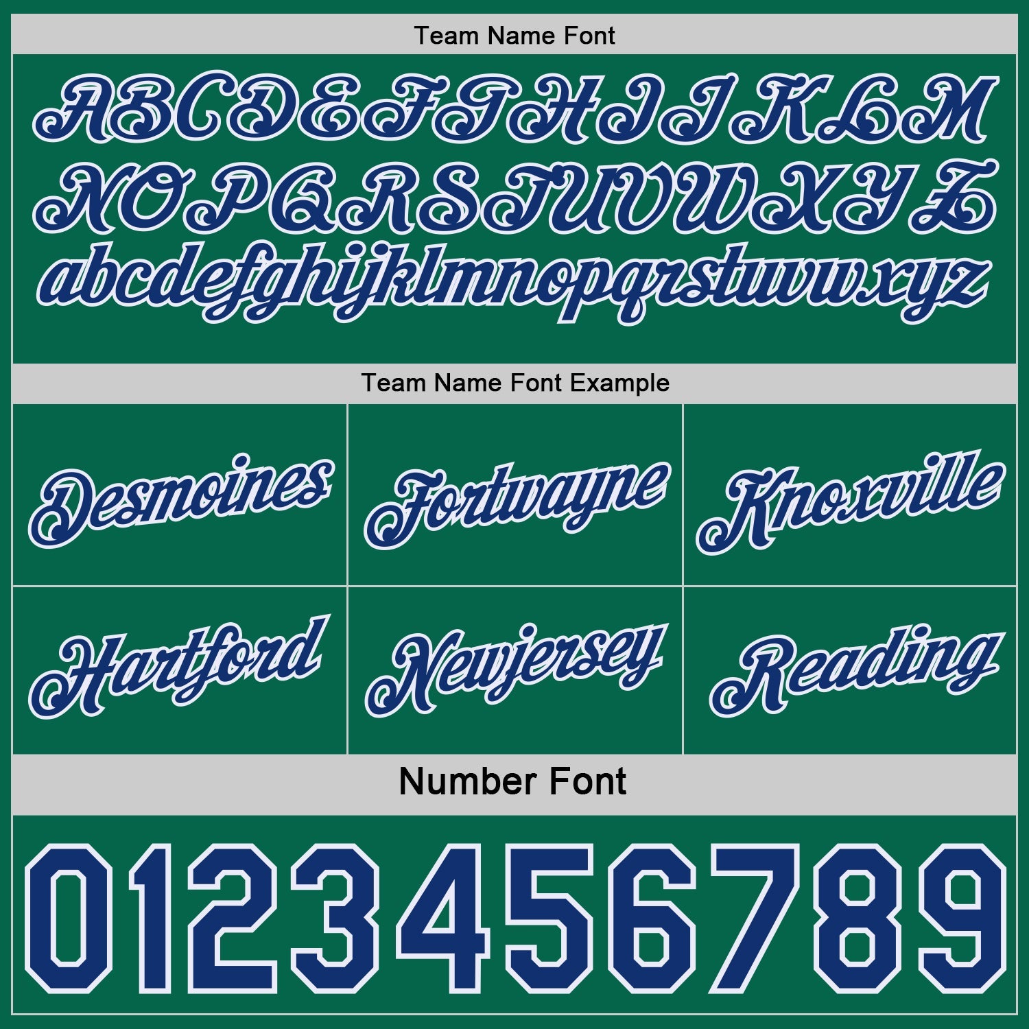 Custom Reversible Royal Kelly Green-White Double Side Star Sublimation Basketball Set Jersey