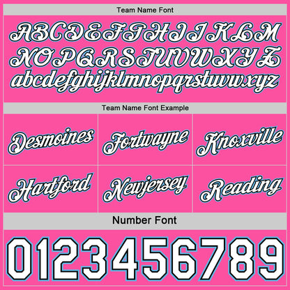 Custom Reversible Pink White Sky Blue-Black Double Side Star Sublimation Basketball Set Jersey