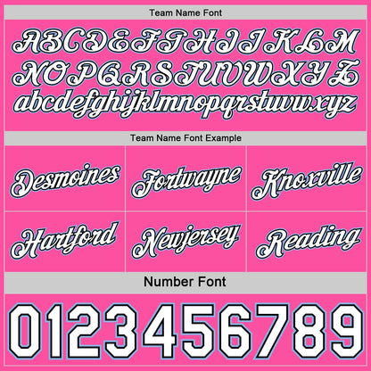 Custom Reversible Pink White Light Blue-Black Double Side Star Sublimation Basketball Set Jersey