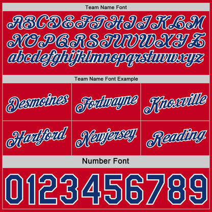 Custom Reversible Red Royal-White Double Side Star Sublimation Basketball Set Jersey