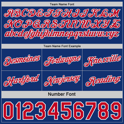 Custom Reversible Red Royal-White Double Side Star Sublimation Basketball Set Jersey