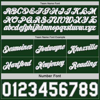 Custom Reversible Green White-Gray Double Side Star Sublimation Basketball Set Jersey