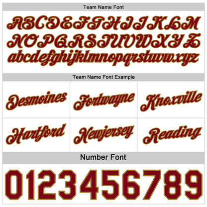 Custom Reversible Crimson Old Gold-White Double Side Star Sublimation Basketball Set Jersey