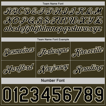 Custom Reversible Olive Black-Cream Double Side Star Sublimation Basketball Set Jersey