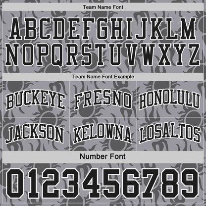 Custom Black Gray-White Side Panel Stripe Sun Flame Reversible Double Side Sublimation Basketball Set Jersey