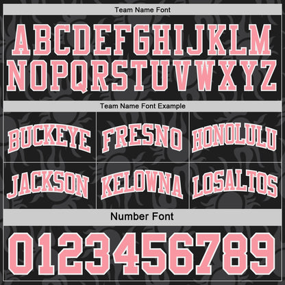Custom Black Medium Pink-White Side Panel Stripe Sun Flame Reversible Double Side Sublimation Basketball Set Jersey