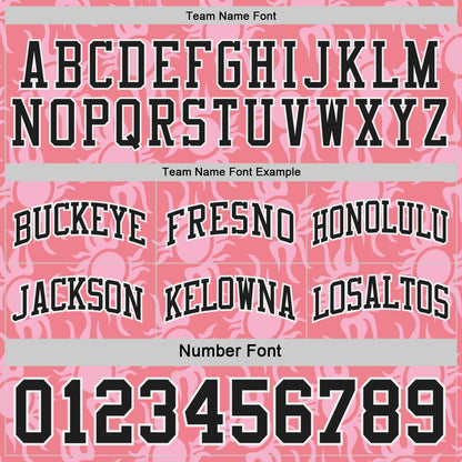 Custom Black Medium Pink-White Side Panel Stripe Sun Flame Reversible Double Side Sublimation Basketball Set Jersey