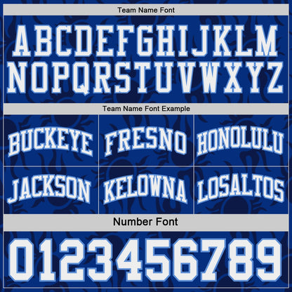 Custom Royal White-Light Blue Side Panel Stripe Sun Flame Reversible Double Side Sublimation Basketball Set Jersey