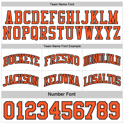 Custom Black White-Orange Side Panel Geometric Chevron Reversible Double Side Sublimation Basketball Set Jersey