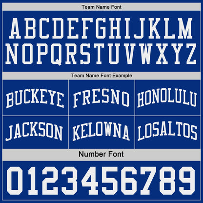 Custom Royal-White Side Panel Geometric Chevron Reversible Double Side Sublimation Basketball Set Jersey