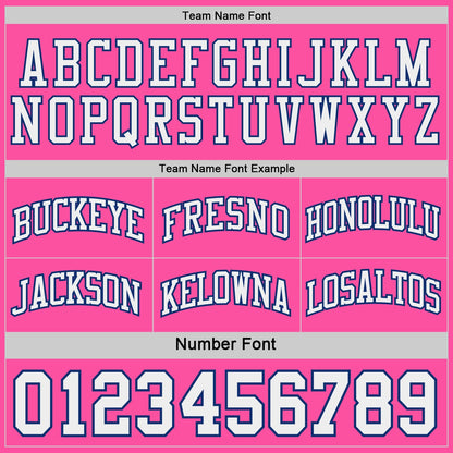 Custom Royal White-Pink Side Panel Geometric Chevron Reversible Double Side Sublimation Basketball Set Jersey