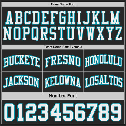 Custom Black White-Teal Side Panel Geometric Chevron Reversible Double Side Sublimation Basketball Set Jersey